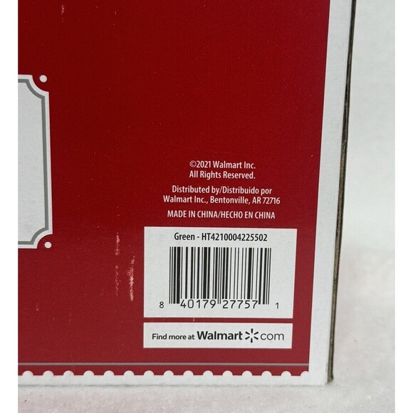 Holiday Time 2 pack Coffee Tea Mugs With Stirrers 16 oz New Green 2021 Shortage - Picture 5 of 5